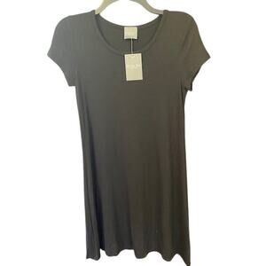 Olivia Rae New York Black Knee Length T-Shirt Dress - Size Small